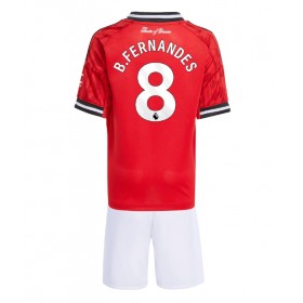 Baby Fußballbekleidung Manchester United Bruno Fernandes #8 Heimtrikot 2025-26 Kurzarm (+ kurze hosen)